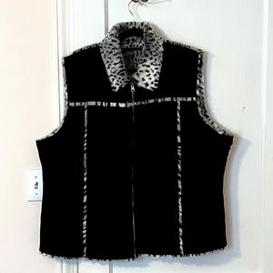 Faux fur vest  - reversible 2X - NWOT